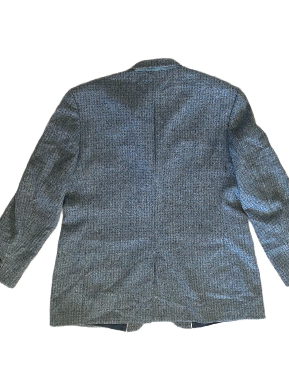 Thomas Pink Gray Brown & Blue Plaid Wool Sport Coat  50 R